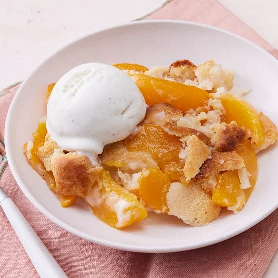 Bisquick Peach Cobbler