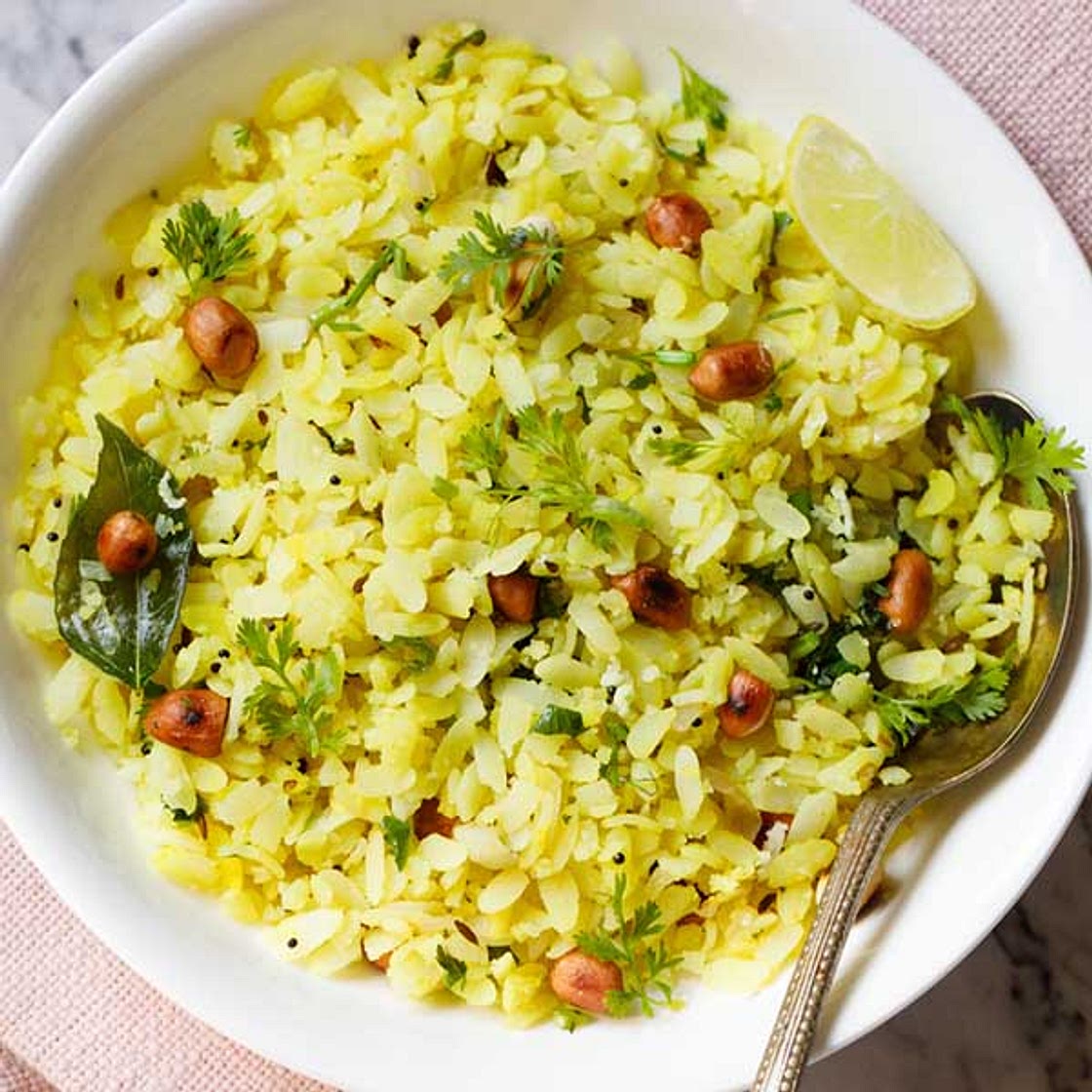 Poha Recipe (Flattened Rice Breakfast)
