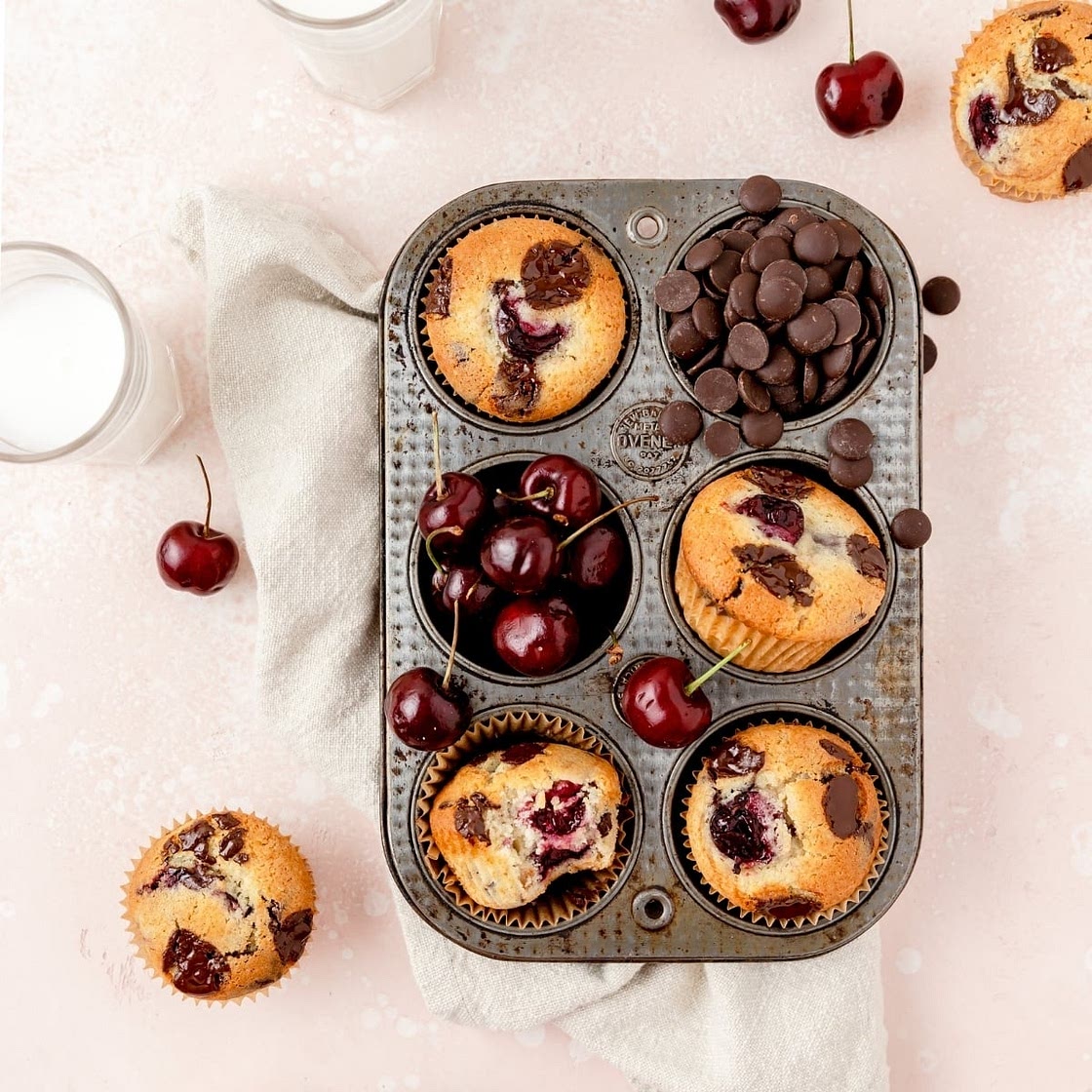 Chocolate Cherry Muffins