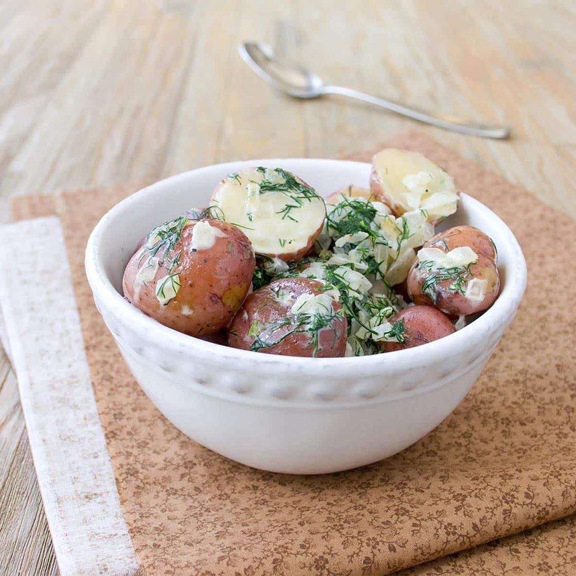 Creamy Dill Potatoes Recipe