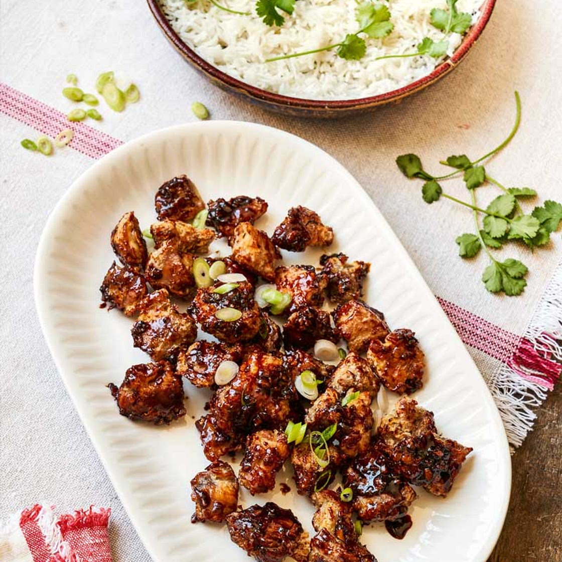Korean-style sticky chilli chicken