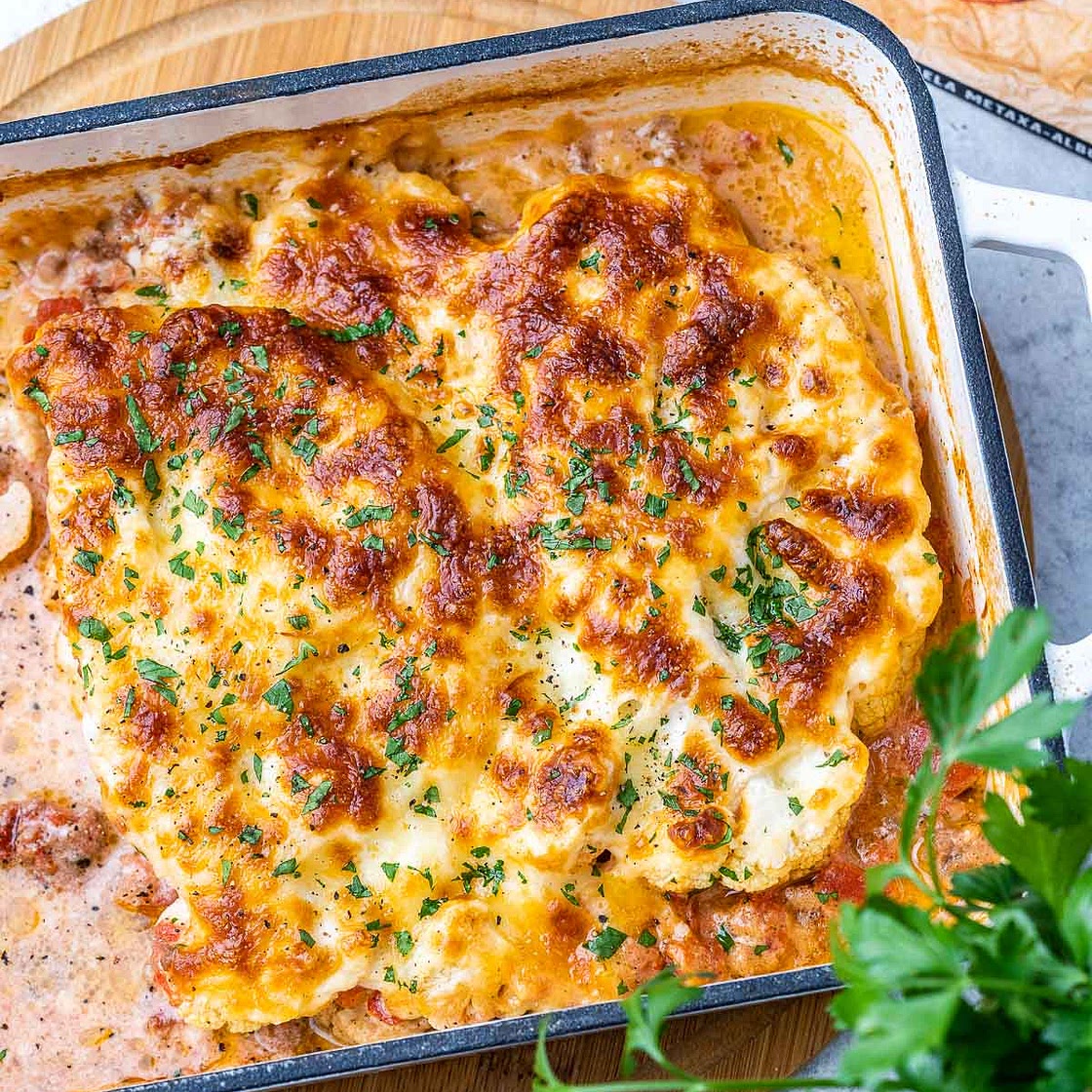 Keto Cauliflower Lasagna