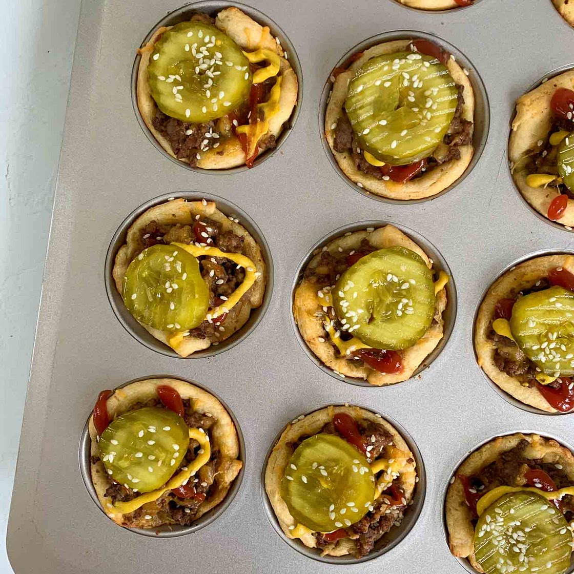 Cheeseburger Biscuit Cups