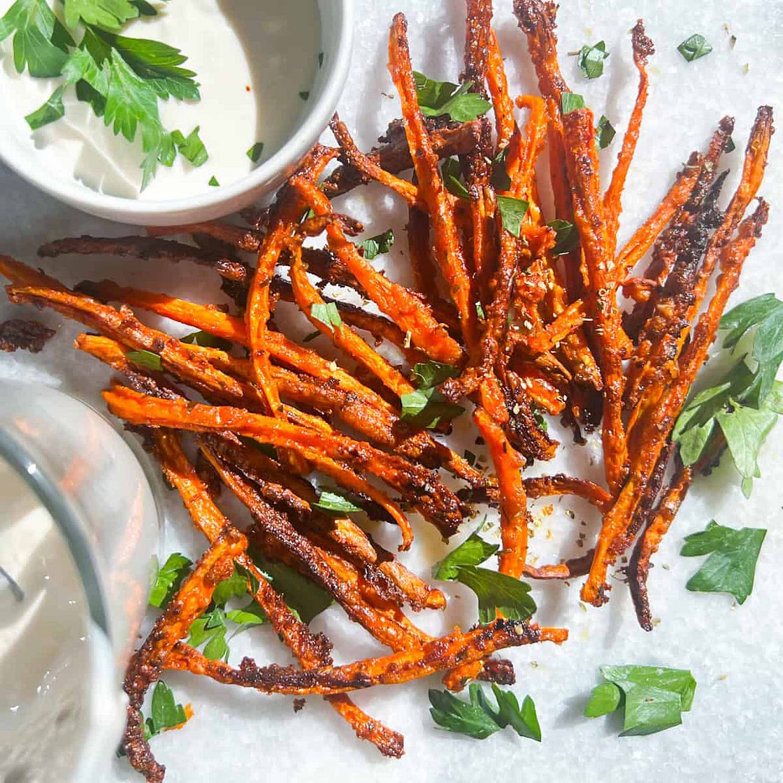 Roasted Carrots with Whipped Feta
