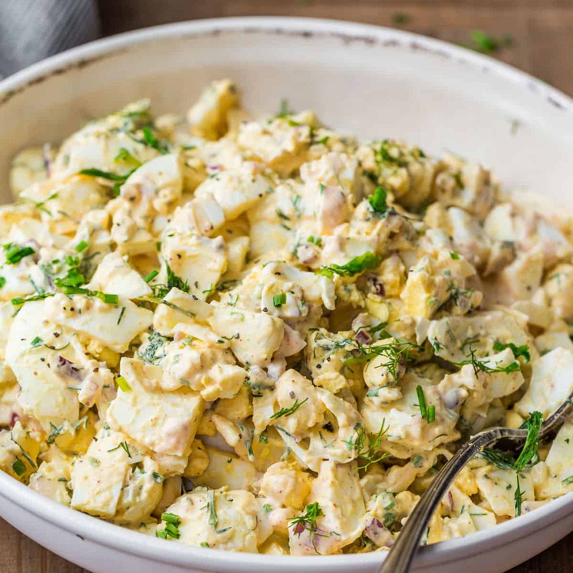 Egg Salad Recipe with the Best Dressing
