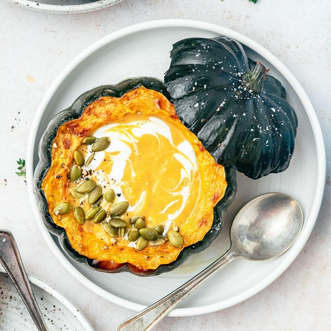 Roasted Acorn Squash Soup