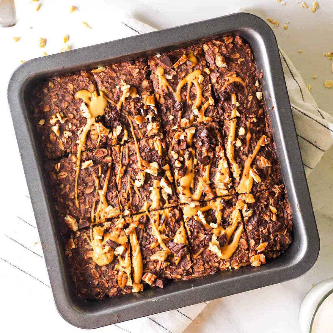 Vegan Chocolate Banana Baked Oatmeal