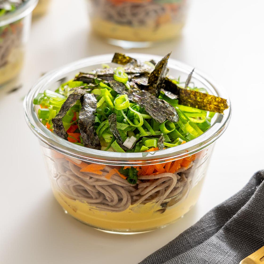 High-Protein Miso Noodle Soup (Meal Prep)