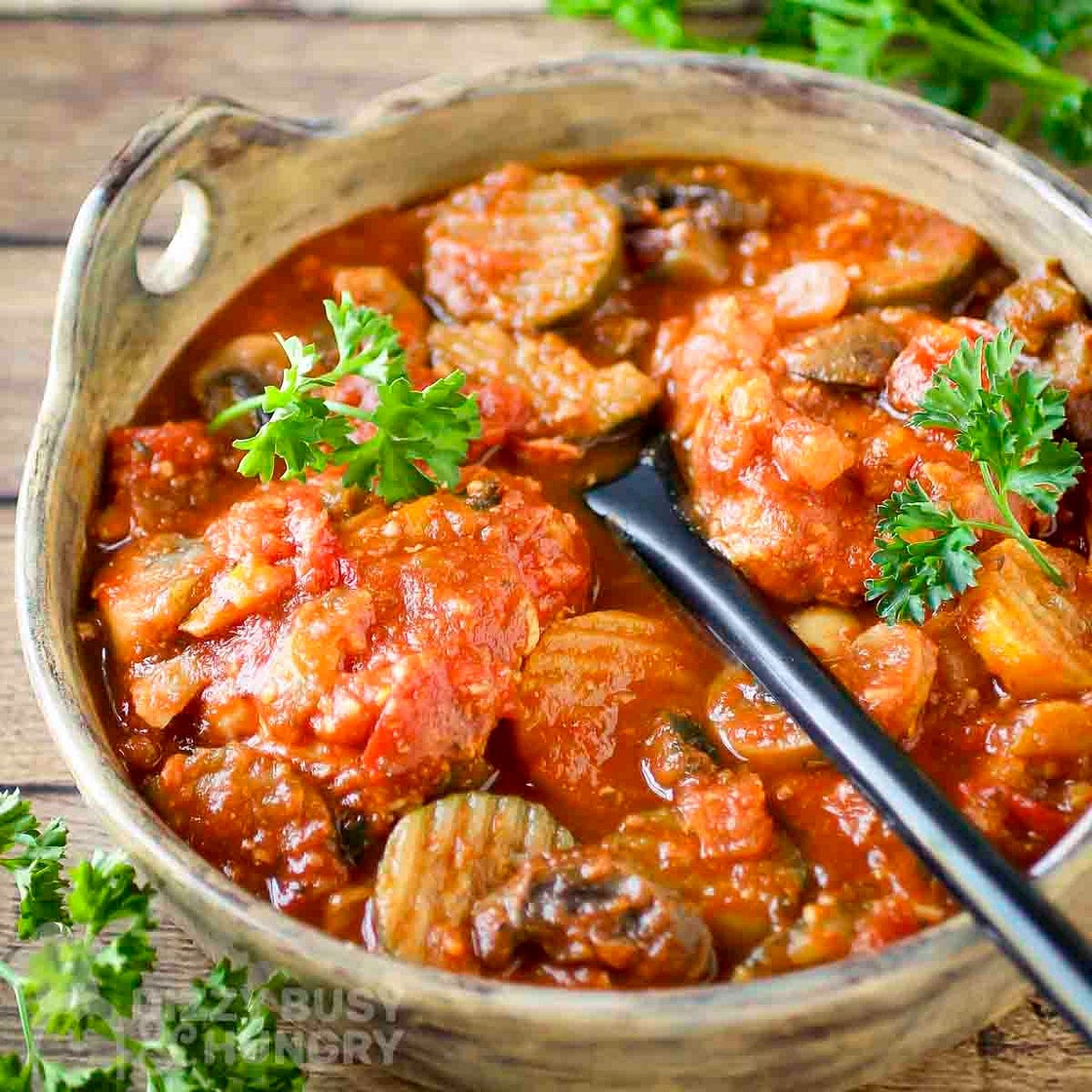 Crock Pot Chicken Cacciatore
