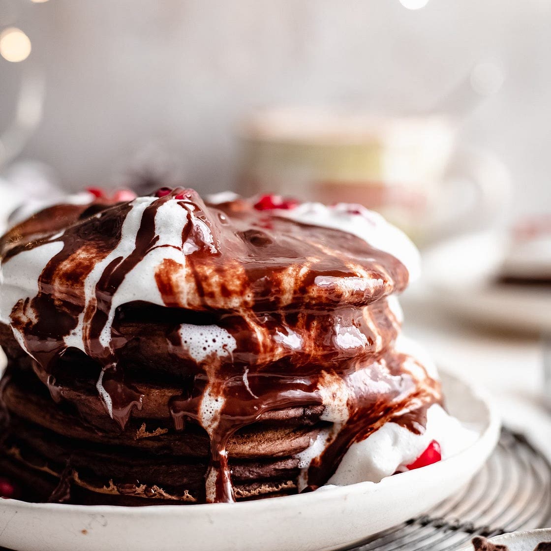 Vegan Chocolate Pancakes Recipe (Gluten Free!)