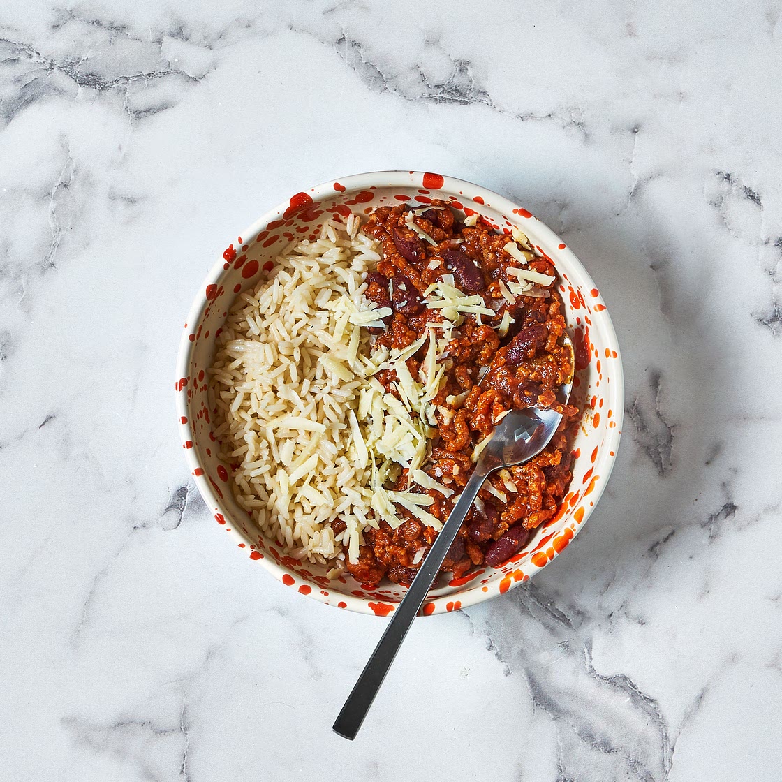 Smoky Chilli Con Carne With Rice