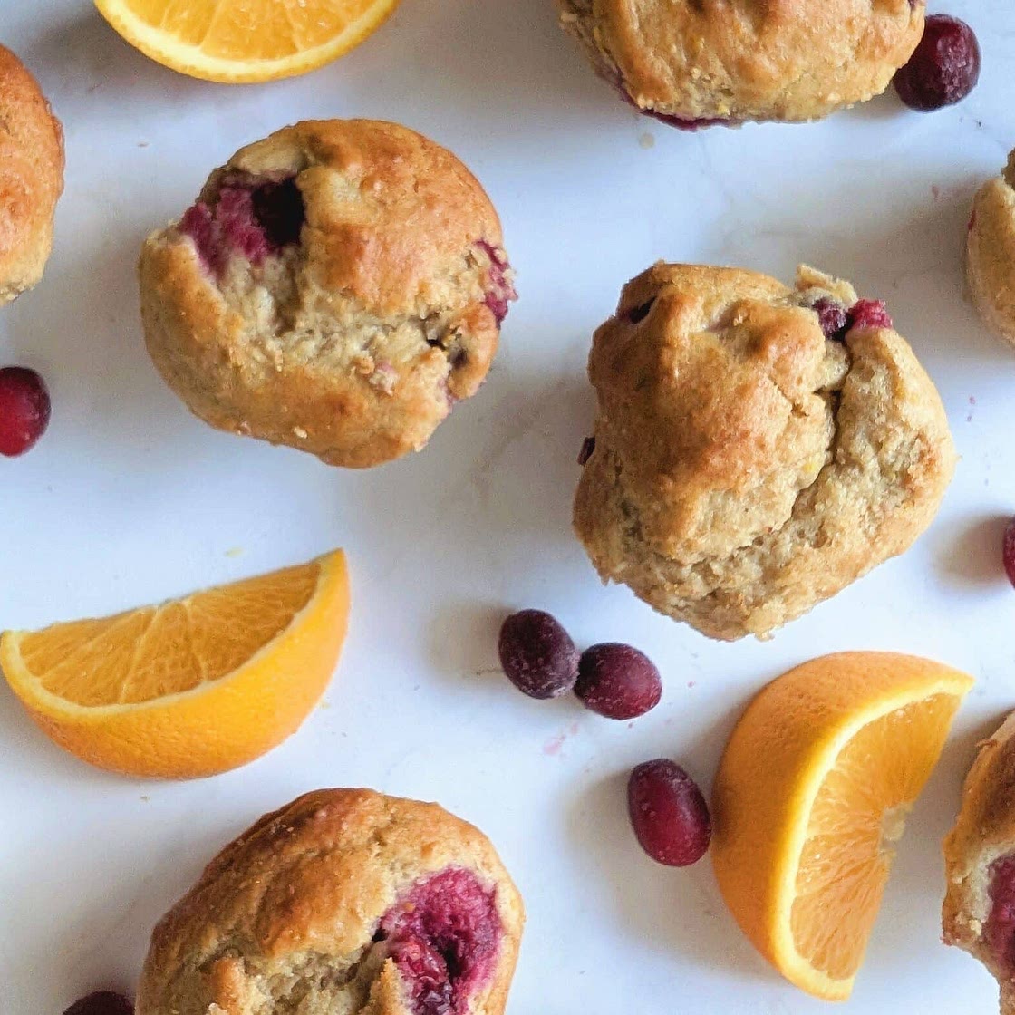 Cranberry Orange Protein Muffins