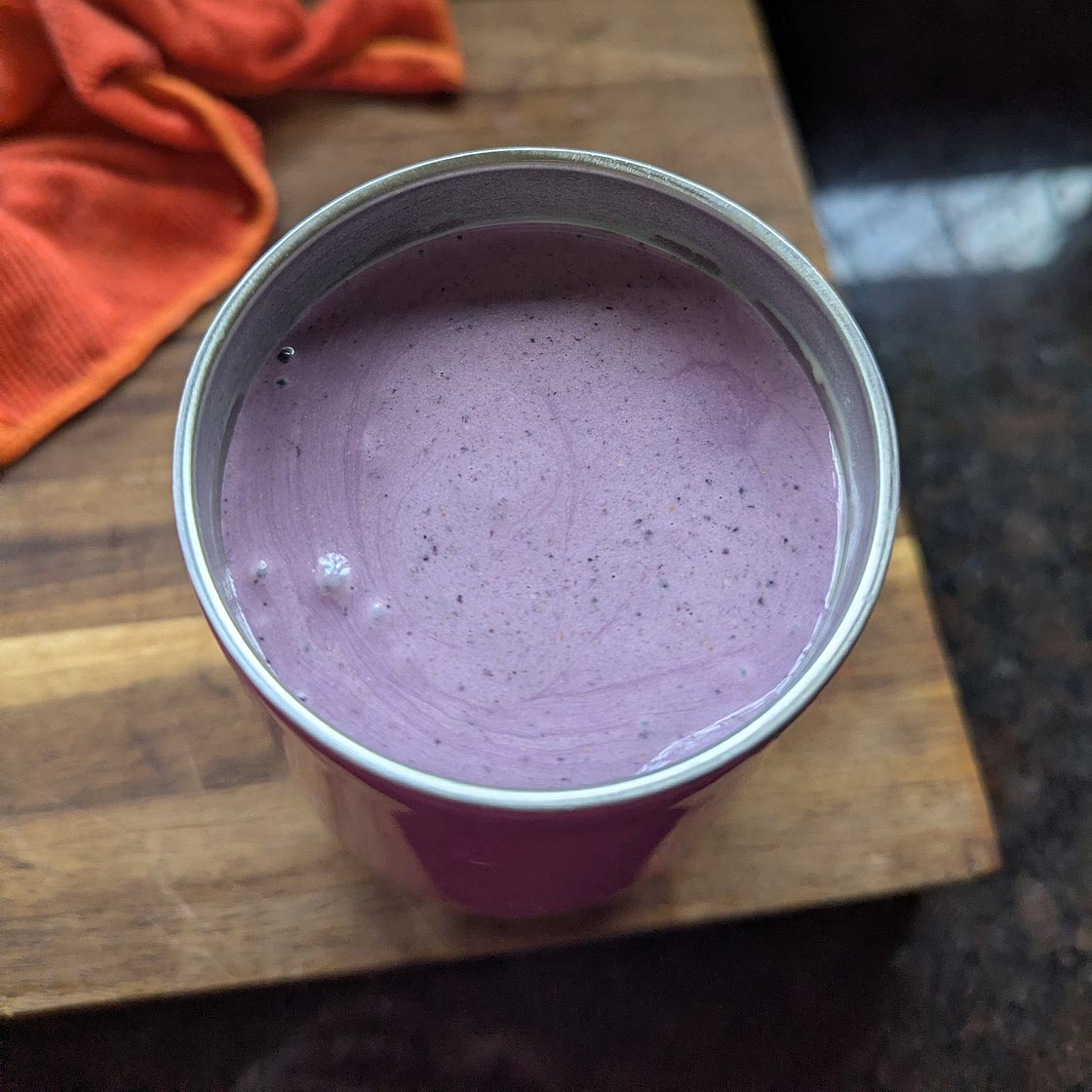 Blueberry Muffin Protein Smoothie