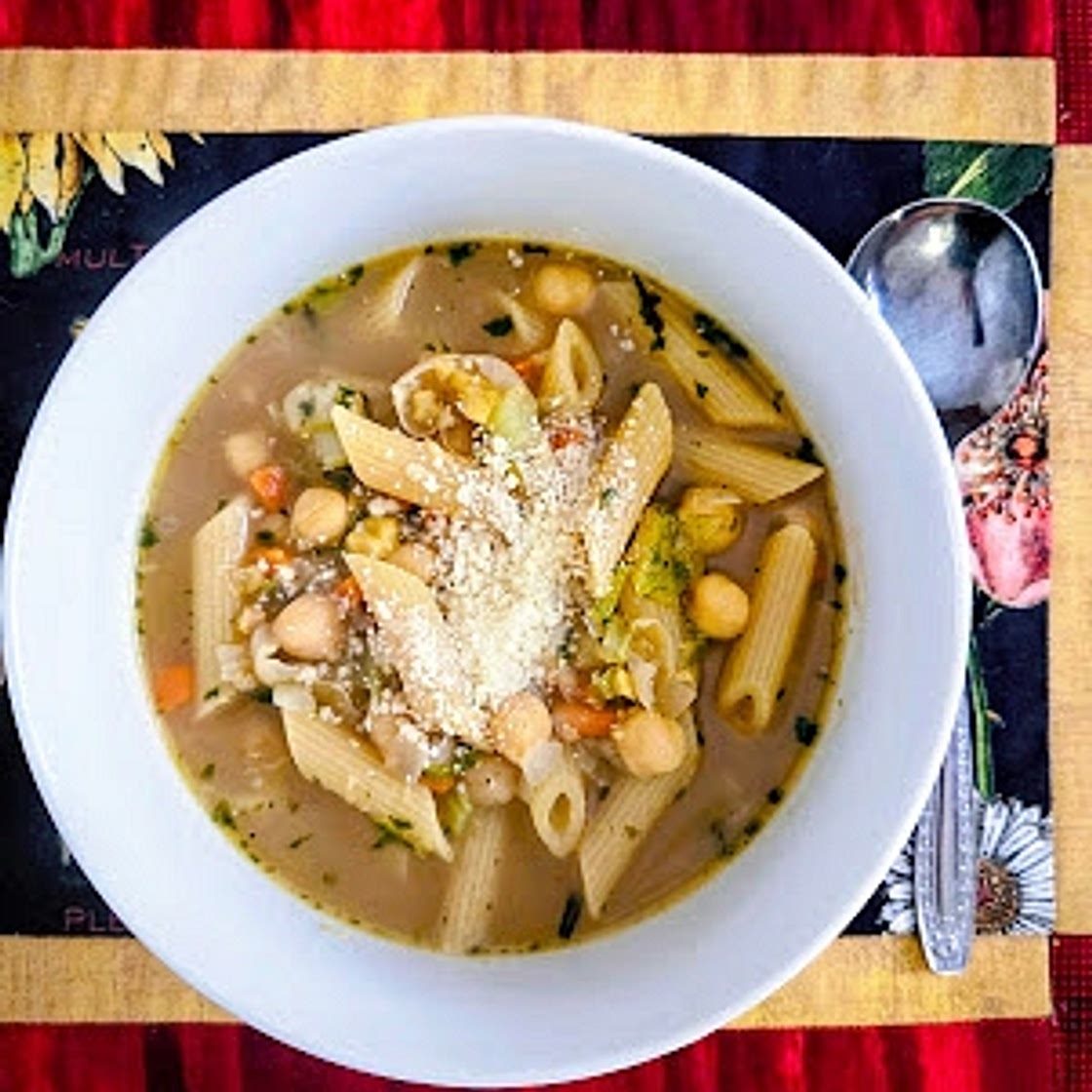 Pasta and Chickpea Soup