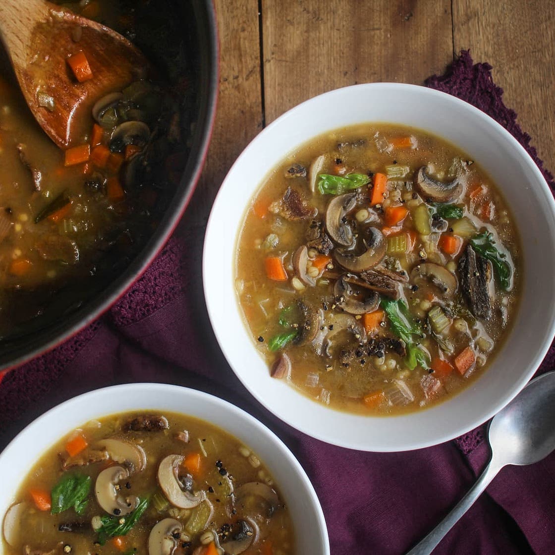 Recipe: Mushroom and Barley Soup