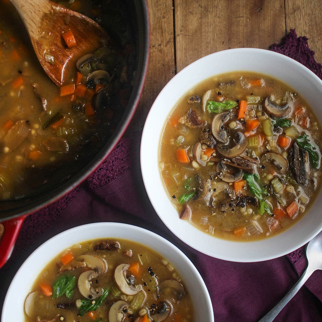 Recipe: Mushroom and Barley Soup