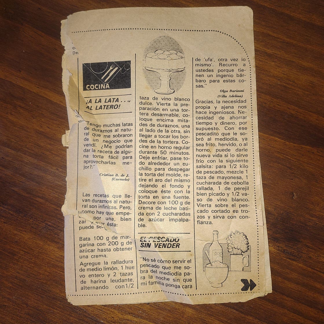 "El pescado sin vender" Pescado frío con salsa