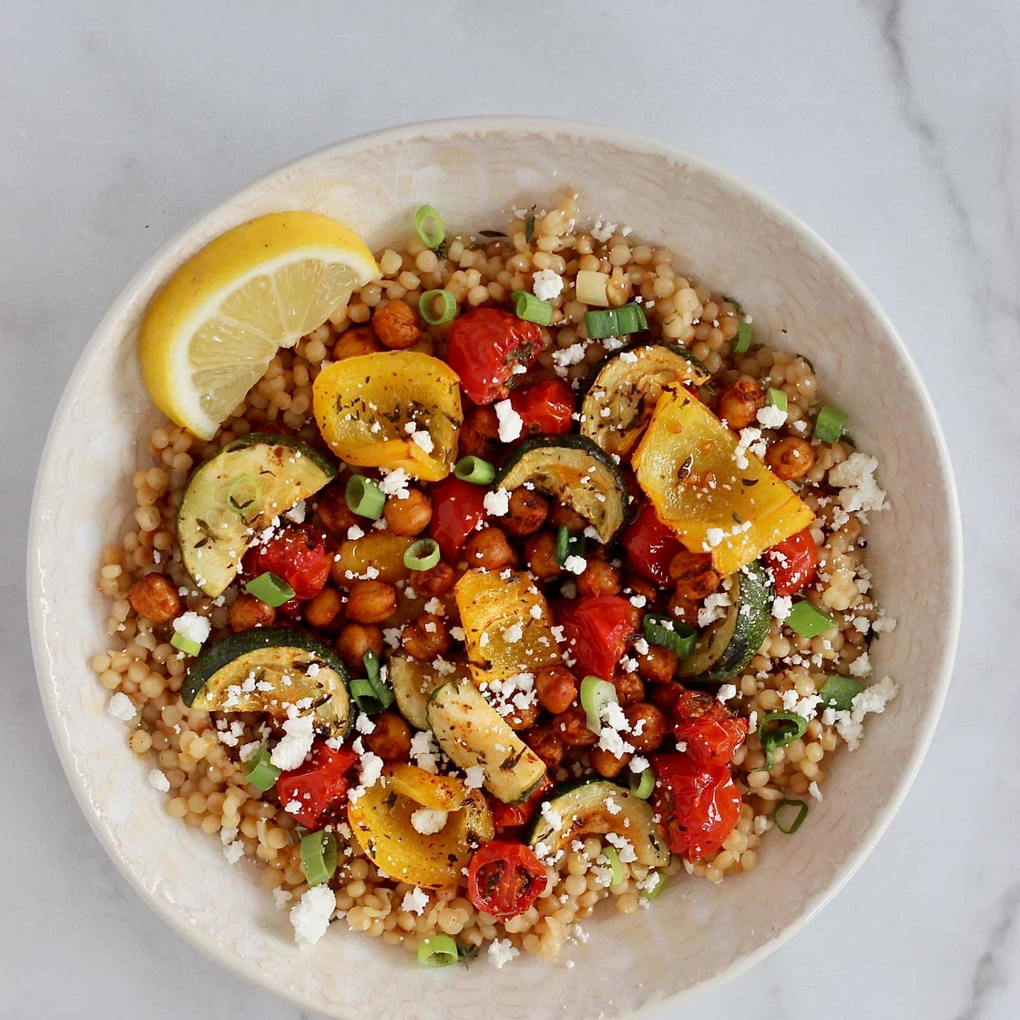 Roasted Chickpea Couscous Bowls