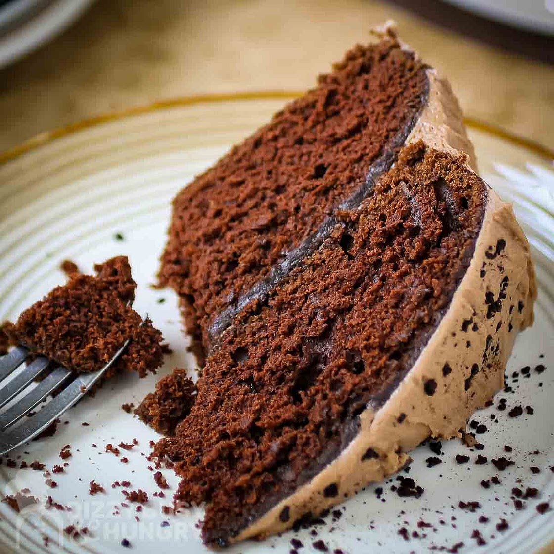 Mocha Hazelnut Cake with Hazelnut Buttercream