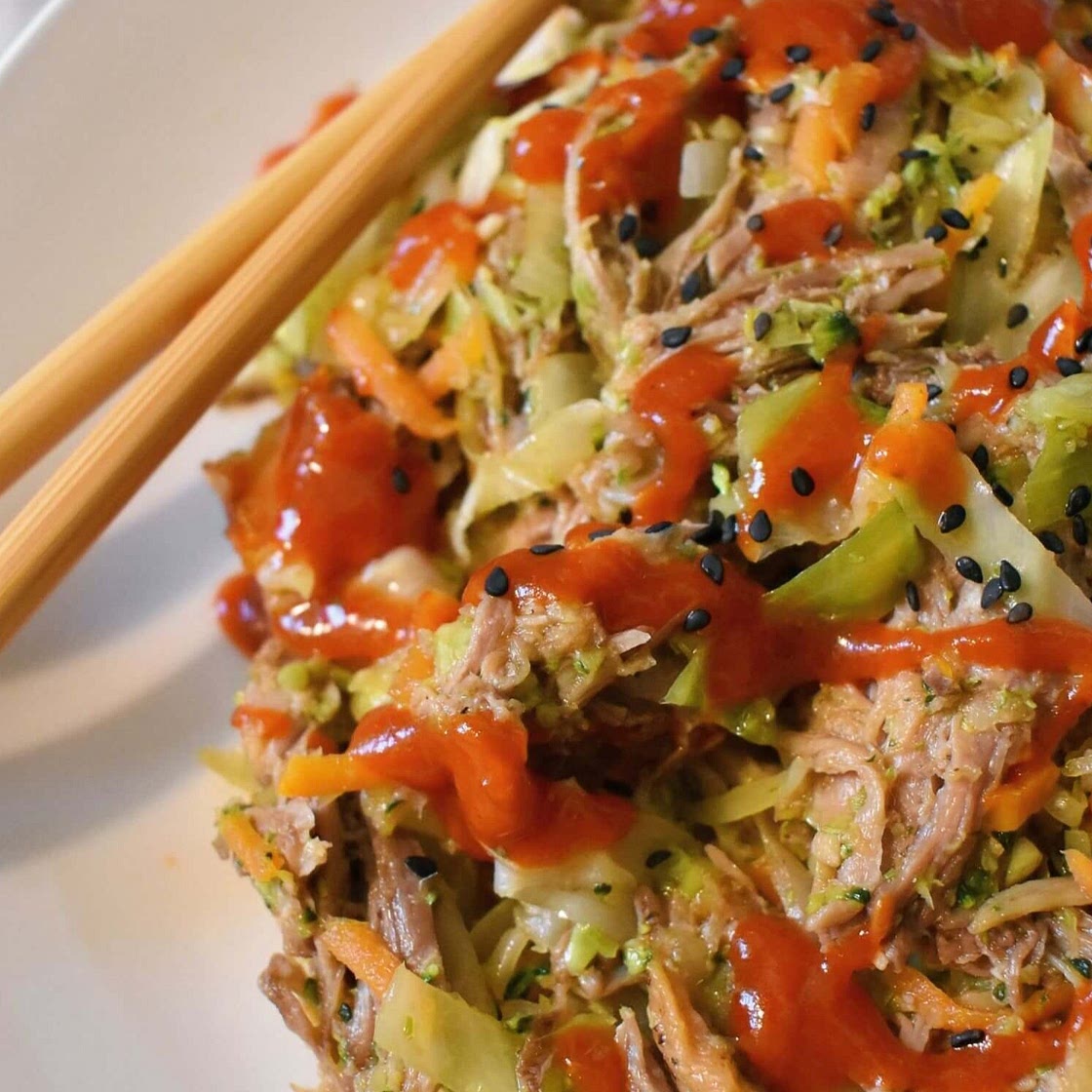 One-Pot Keto Egg Roll in a Bowl