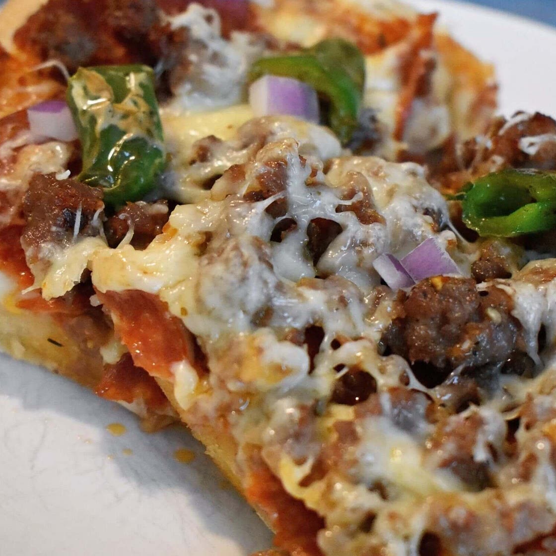 Easy Sourdough Sheet Pan Pizza