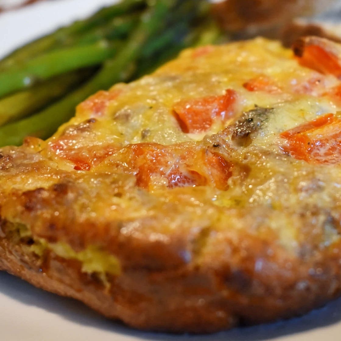 Pork and Pepper Crustless Quiche