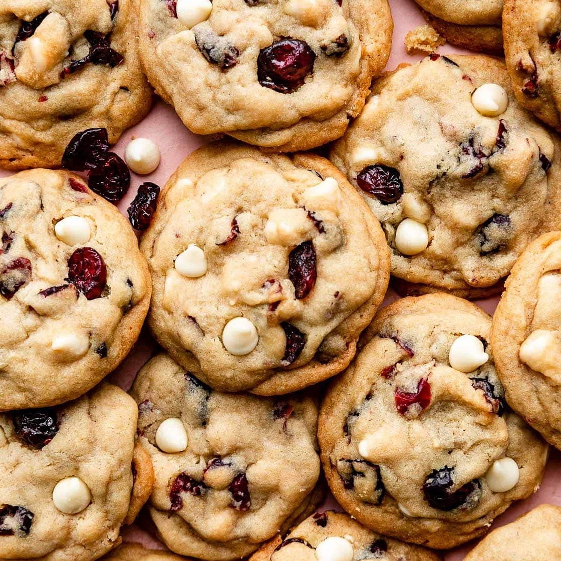 Soft-Baked White Chocolate Cranberry Cookies