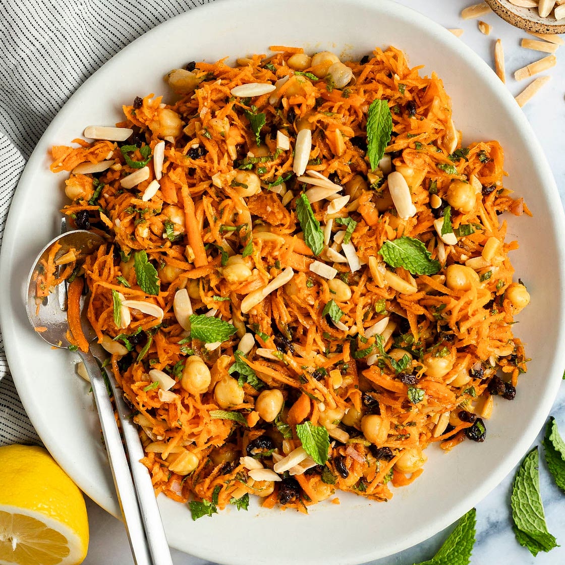 Moroccan Carrot & Chickpea Salad