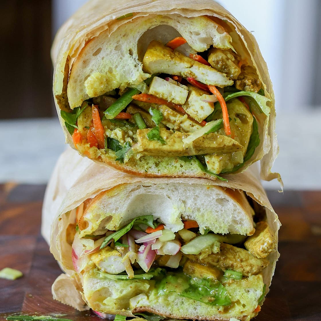 Curried Tofu Banh Mi Recipe