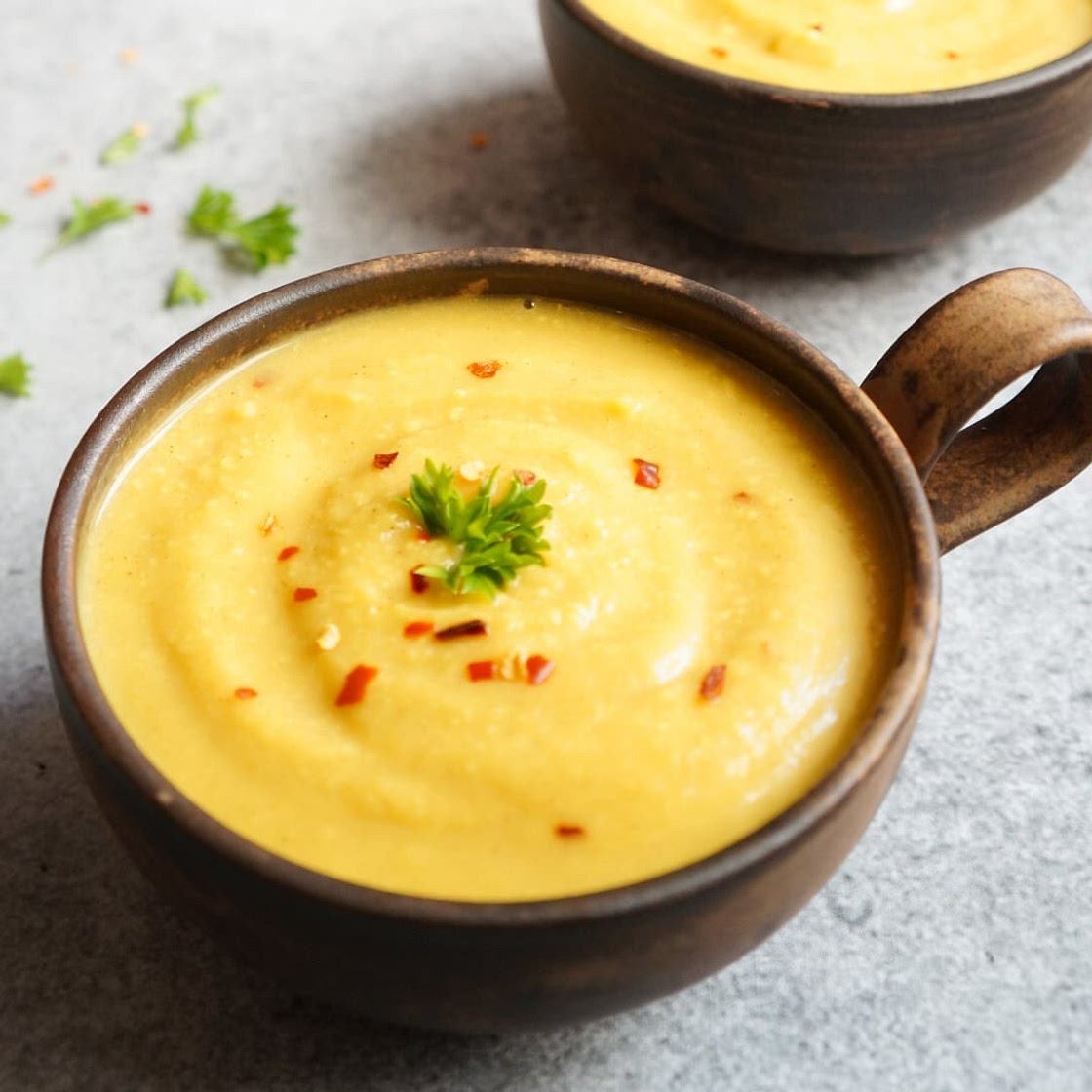 Vegan Instant Pot Cauliflower Soup