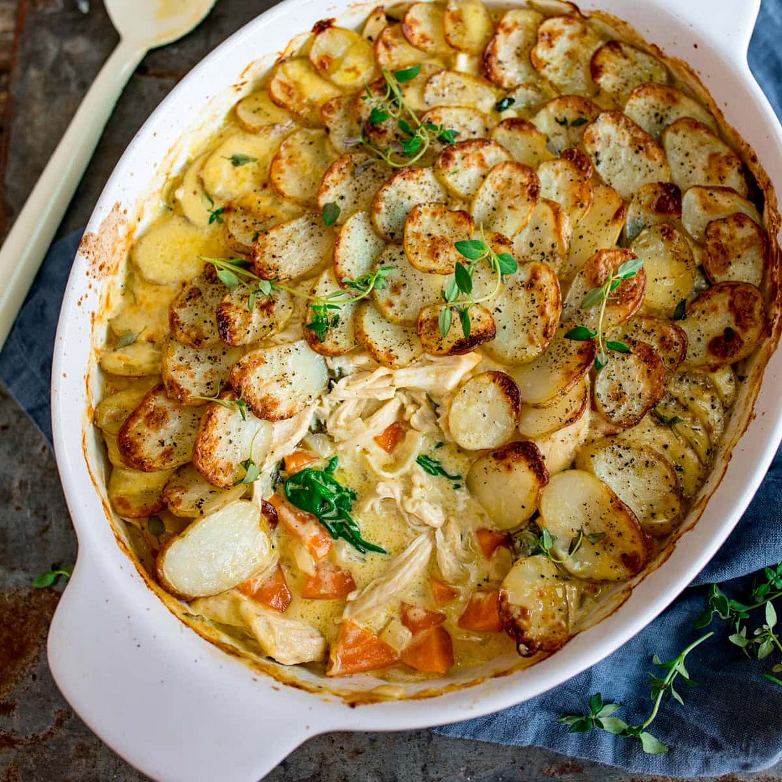 Creamy Chicken and Potato Bake