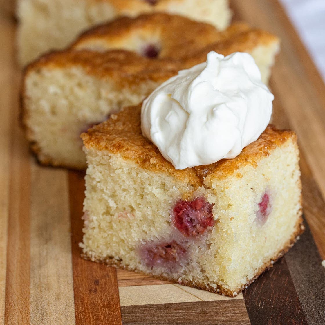 Raspberry Buttermilk Cake