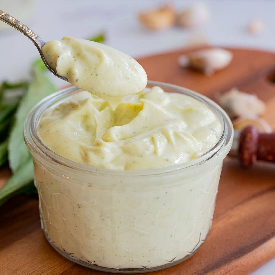 Trini garlic sauce