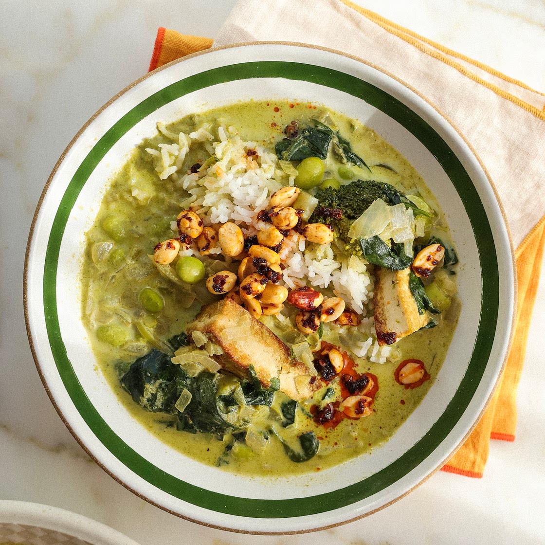 Green Soup with Cilantro and Coconut