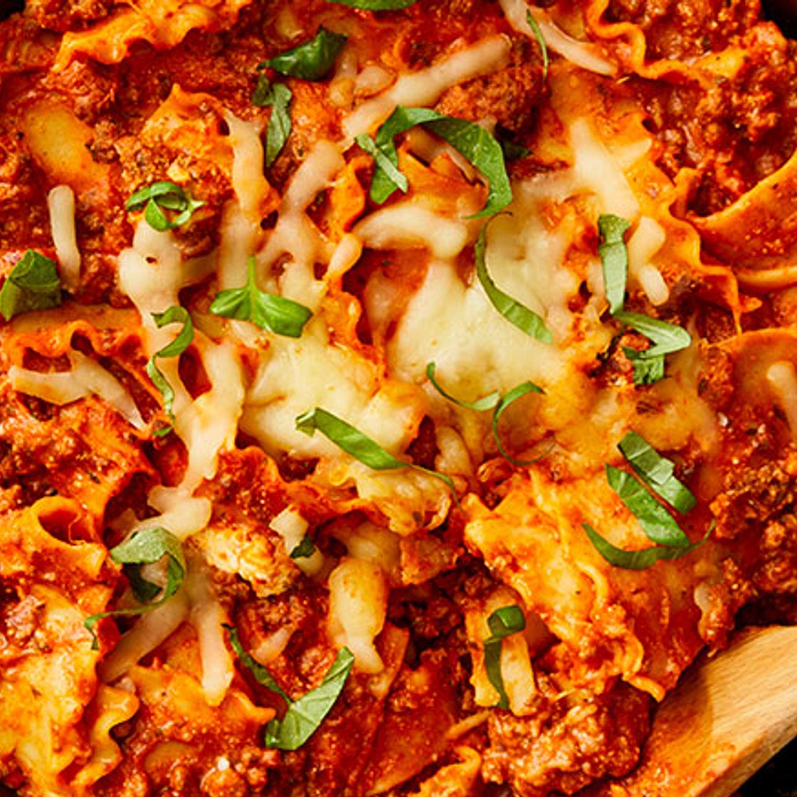 One Pot Skillet Lasagna