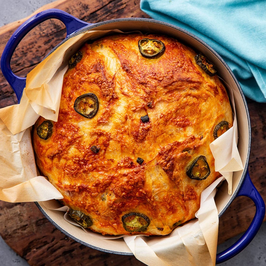 Jalapeno Cheddar Dutch Oven Bread