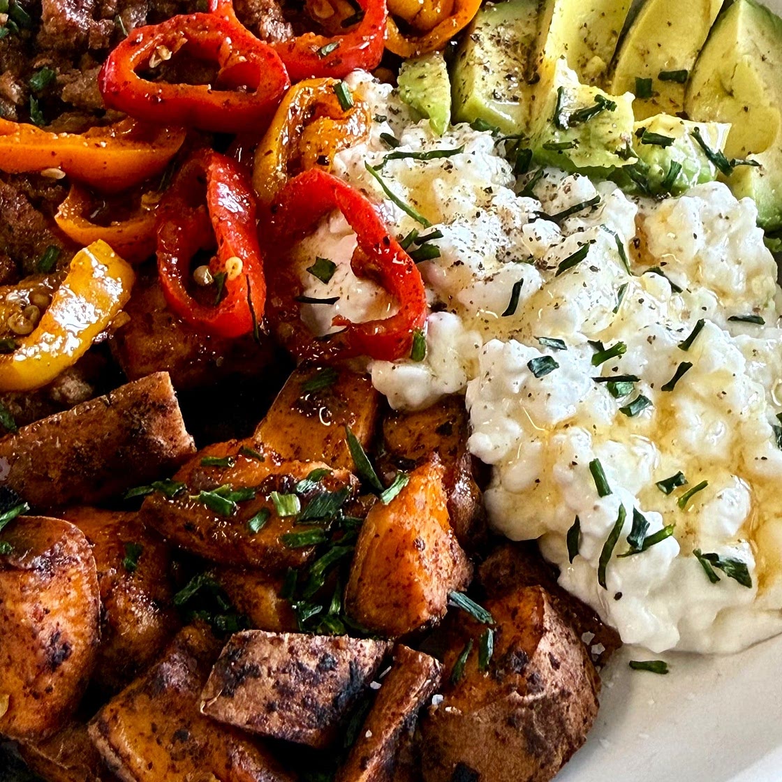 Blackstone Sweet Potato Cottage Cheese Bowl