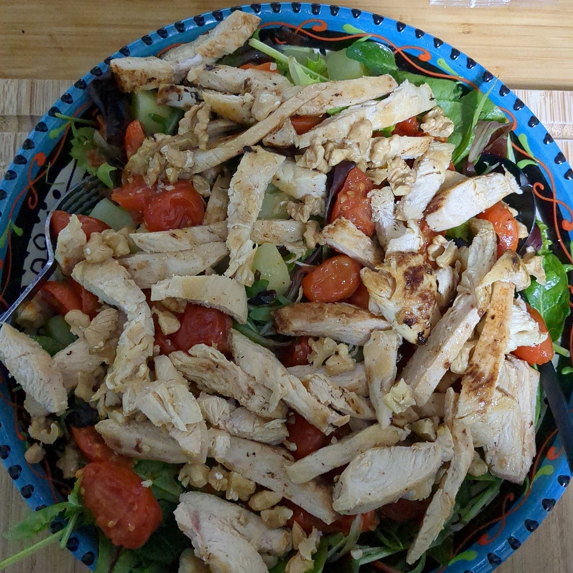 INSALATA DI POLLO, PATATE E NOCI