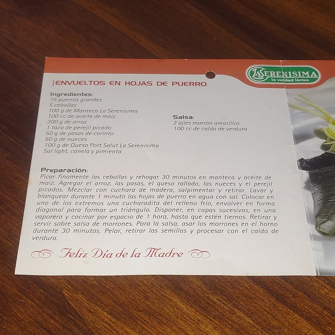 Envueltos en hojas de puerro