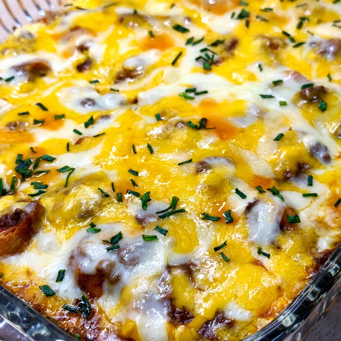 Easy Chili Corn Dog Casserole