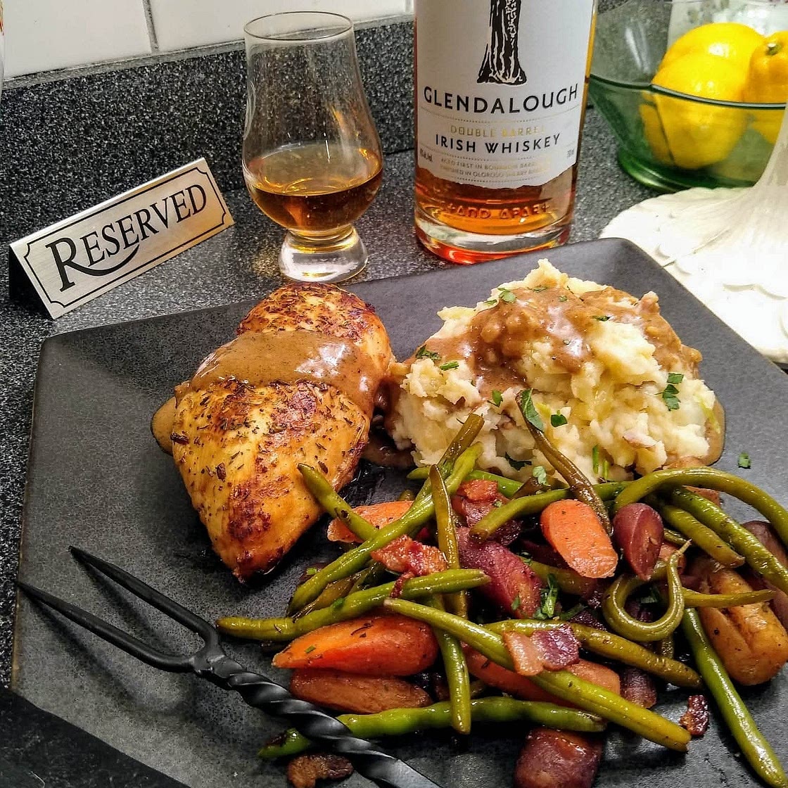 Irish Drunken Chicken in Whiskey Cream Sauce