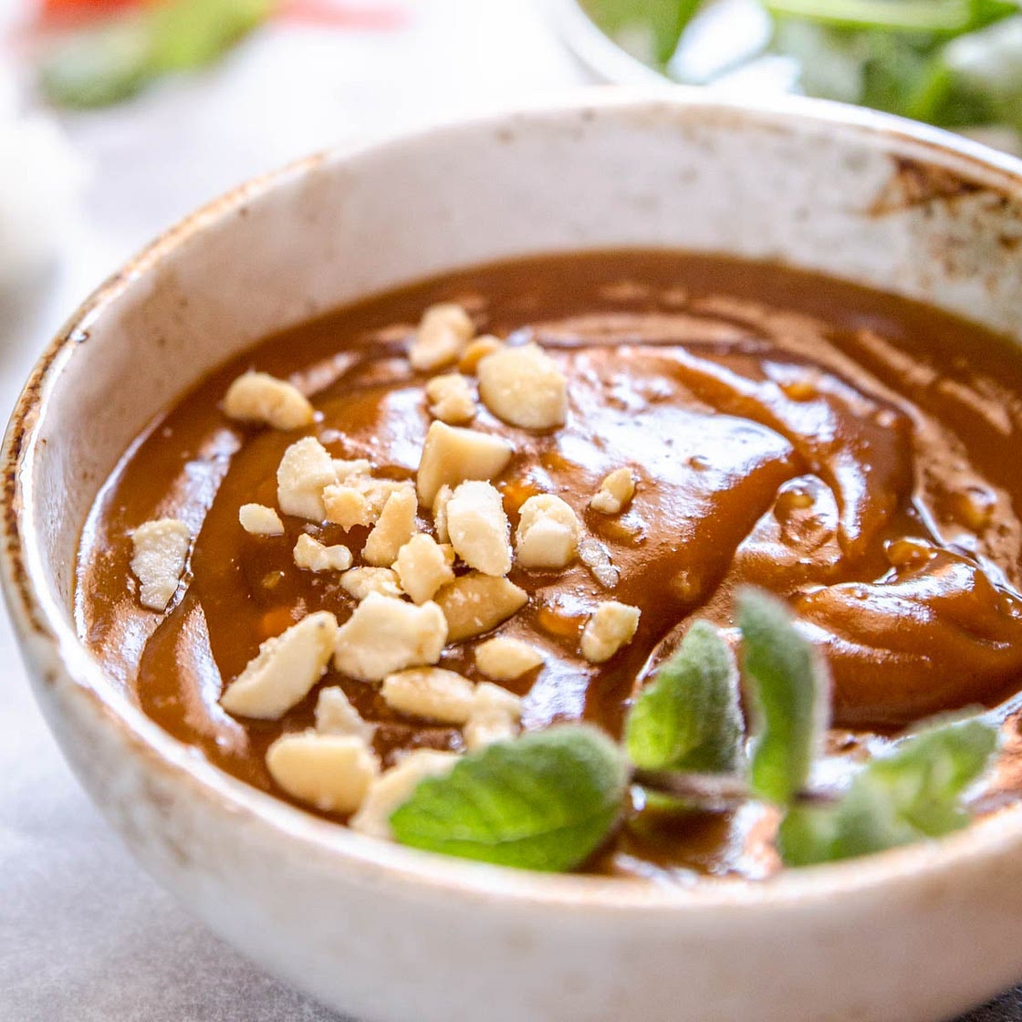 Peanut Hoisin Sauce for Rice Paper Rolls