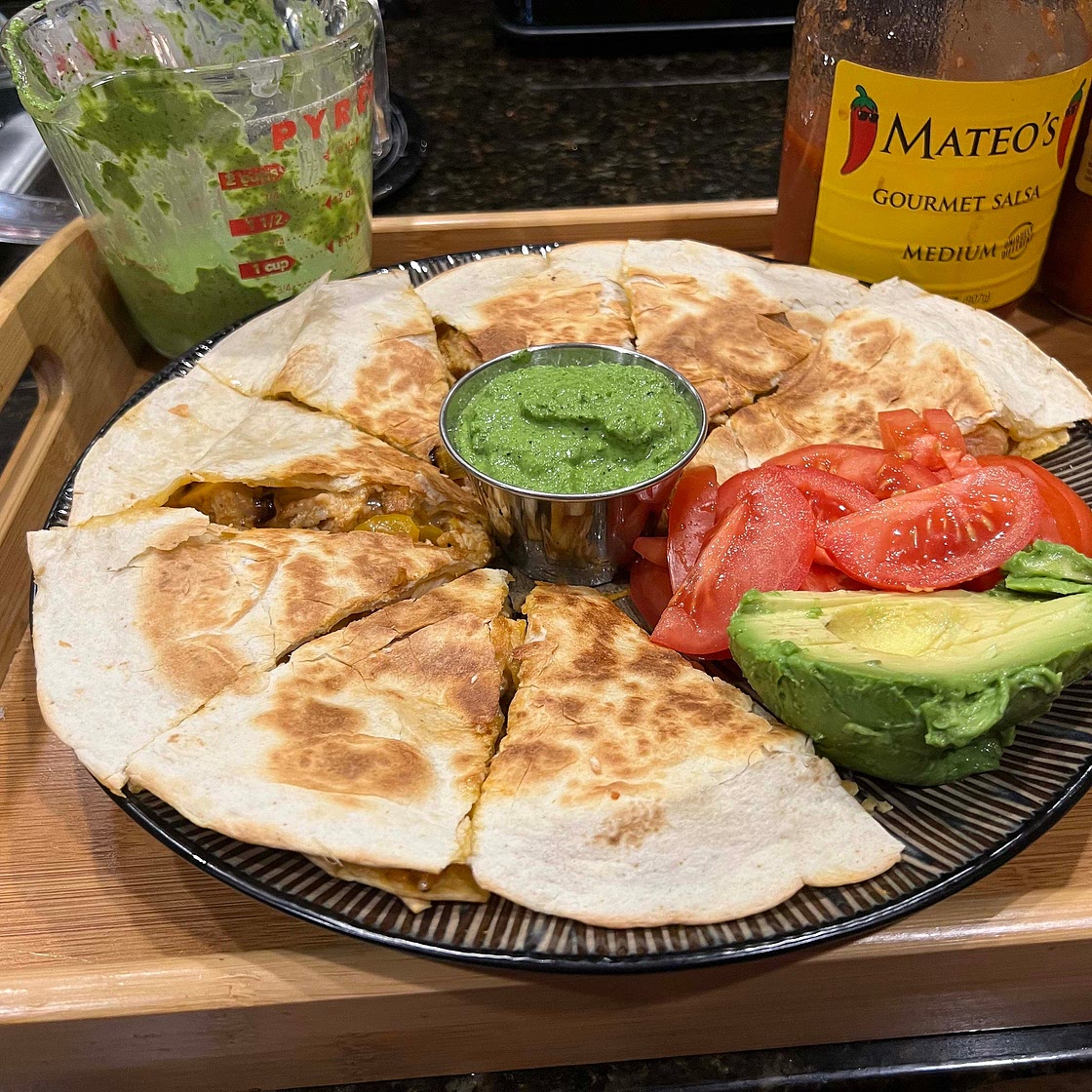 15-Minute Healthy Chicken Quesadilla