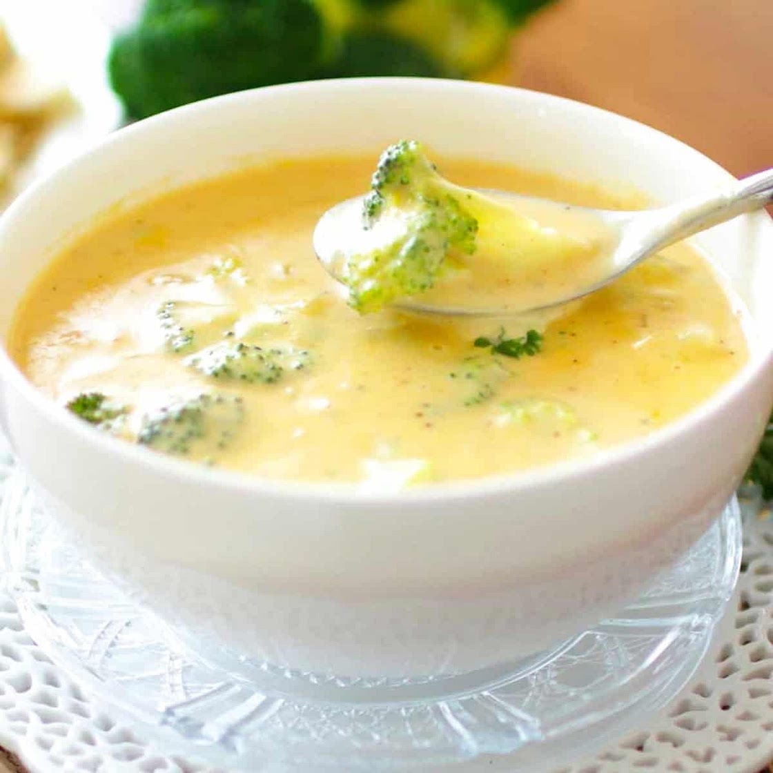 Broccoli Cheddar Soup For One
