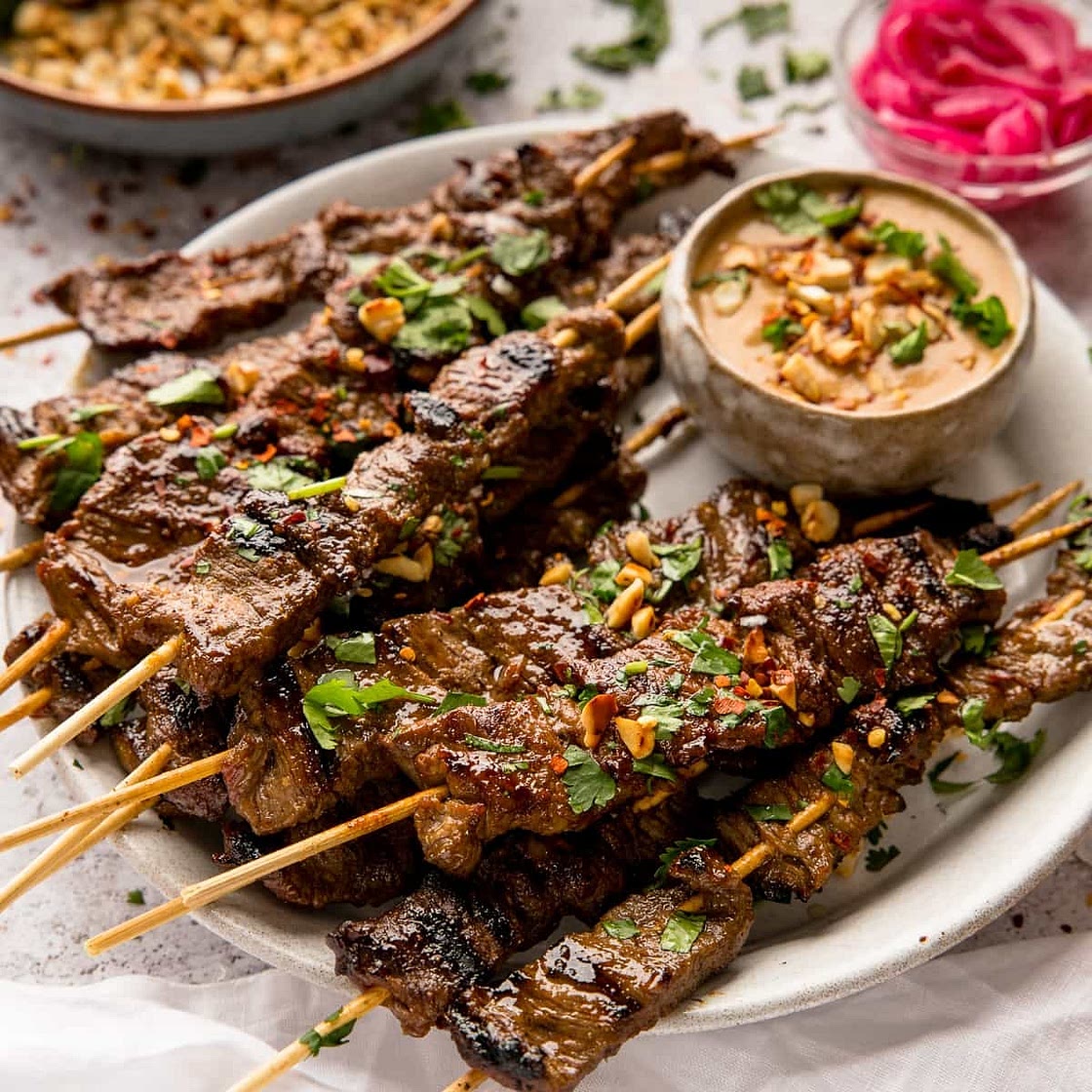 Grilled Beef Satay