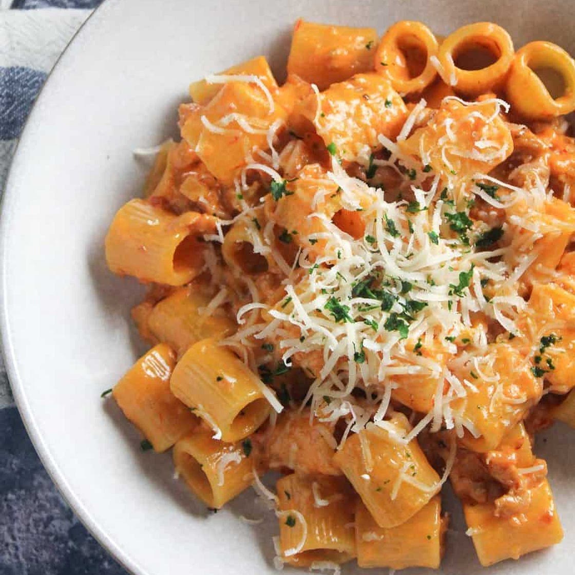 Vodka Pasta with Sausage