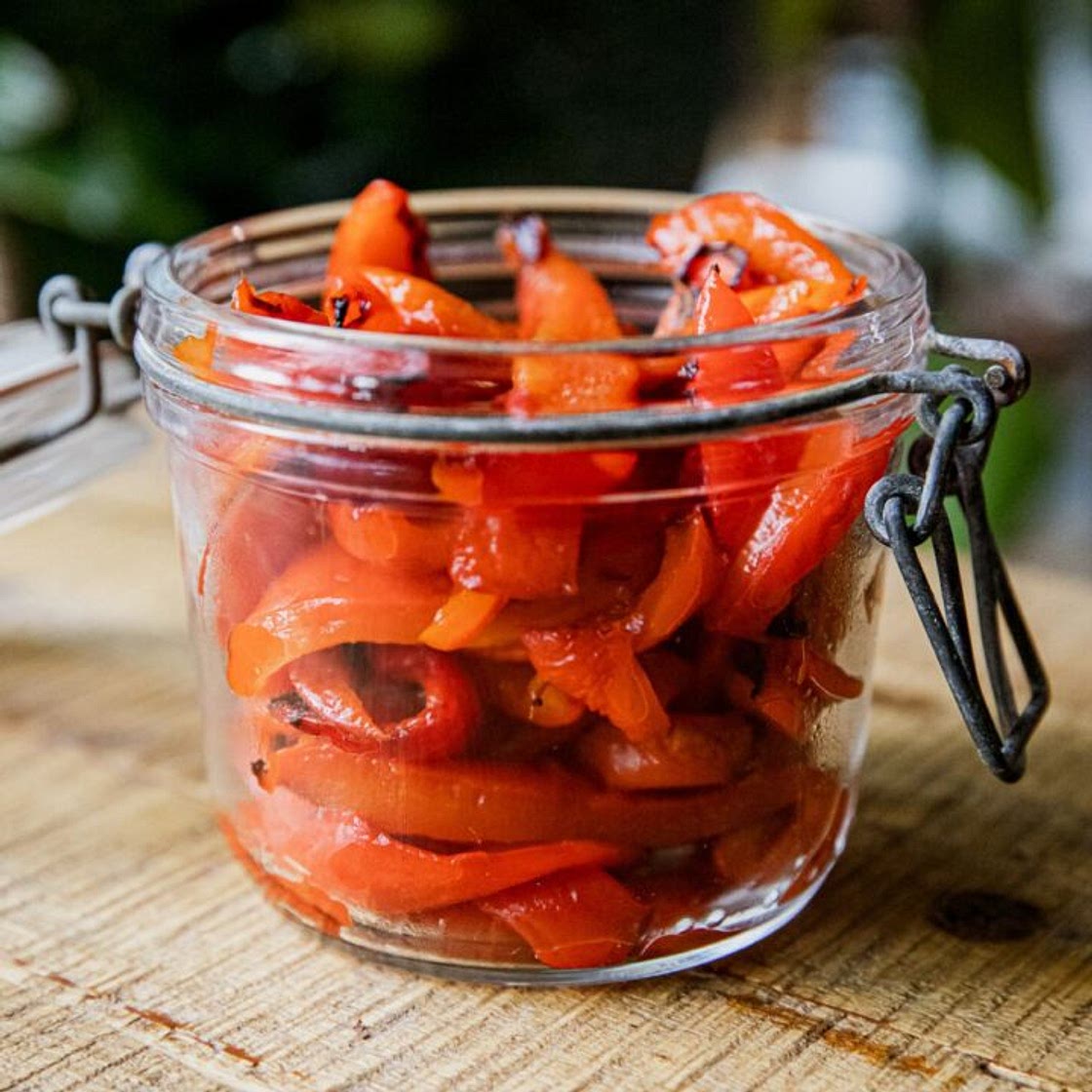 Traeger Roasted Red Peppers