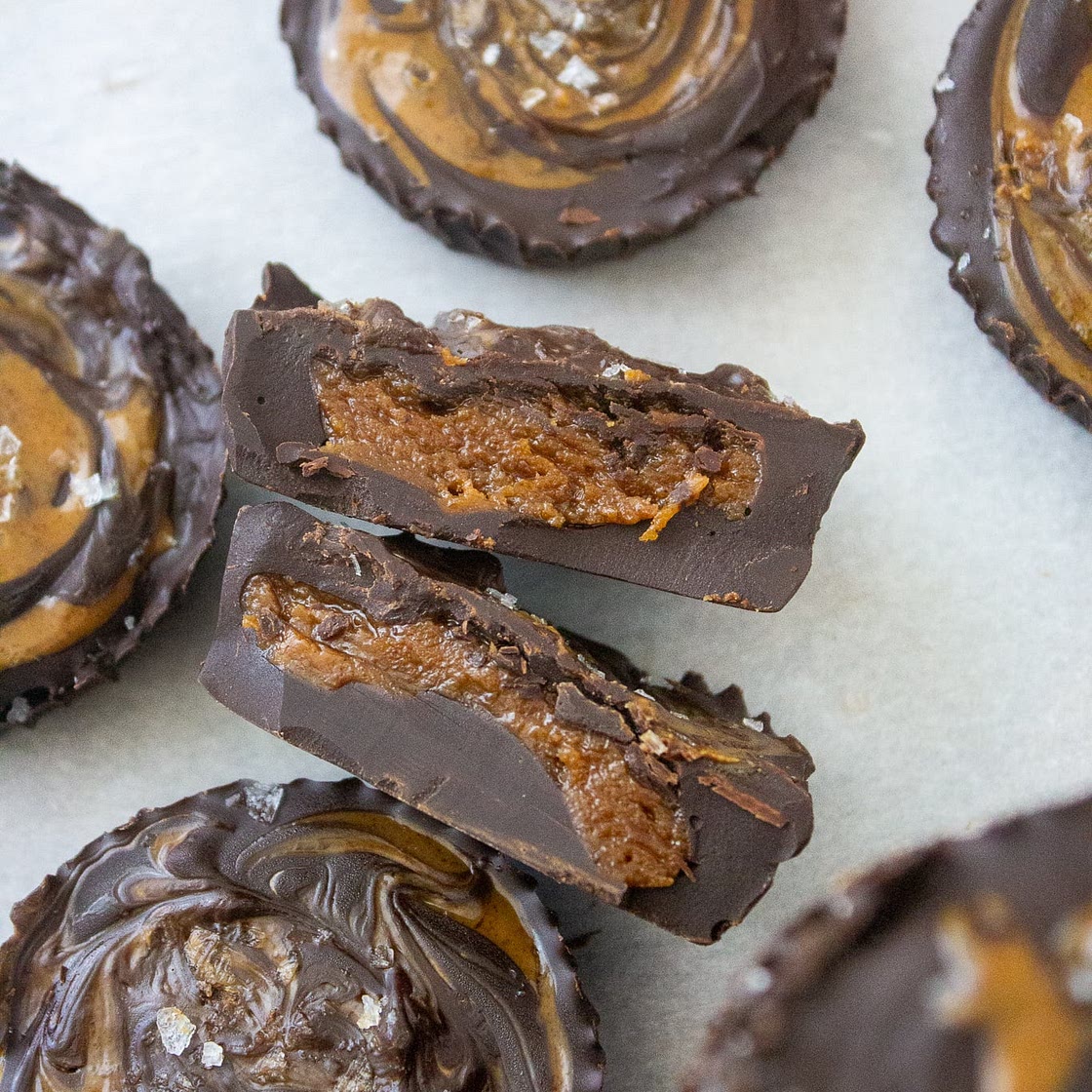 Dark Chocolate Almond Butter Cups