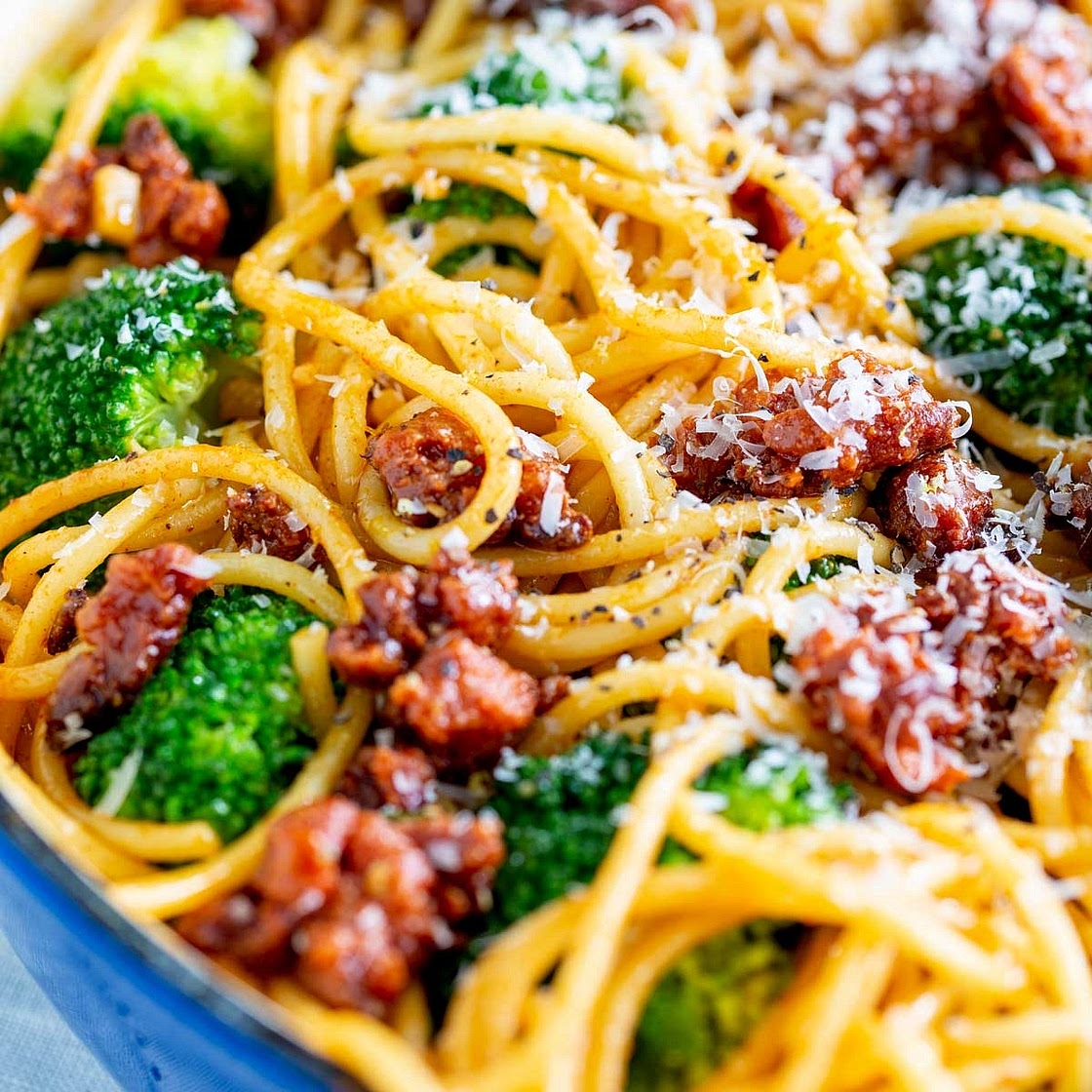 Chorizo Broccoli Pasta