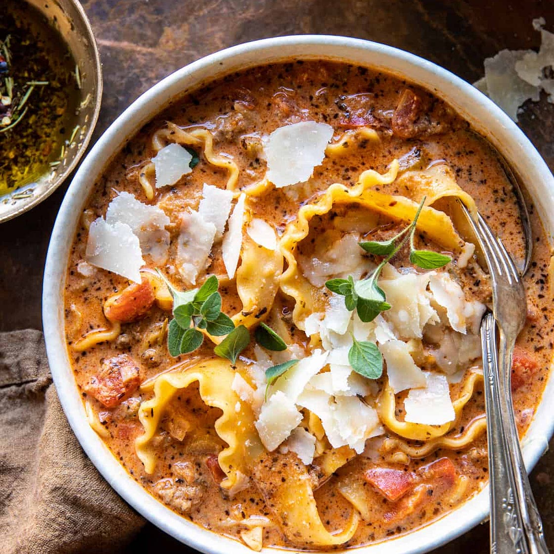 Spicy Lasagna Soup
